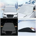 thumbnail image 5 of FRCOLOR 2pcs Car Windshield Snow Shield Windshield Frost Protector Cover Car Window Shade for Front Window, 5 of 8
