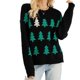 thumbnail image 5 of Suéter navideño de jacquard con diseño de árbol de Navidad europeo y americano, suéter informal para mujer, 5 of 6
