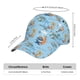 thumbnail image 2 of Fotbe Cute Animals Surfers Gorro Clásico de Béisbol, Gorra Ajustable con Broche Snapback, Gorro de Exterior de Algodón Suave, 2 of 6