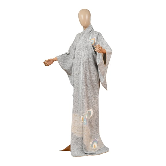 DEAR VANILLA Authentic Traditional Japanese Homongi Kimono for Women Silk Robe Made in Japan KMH-0059