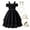 Black, variant on Dpytoraw Girls Floral Dress Vintage Formal Party Swing Dresses Size 10 Years