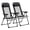 Black, variant on Resenkos Folding Patio Dining Chairs Set Of 2 - Black Outdoor Deck Chairs With Adjustable Sling Backs, Versatile Camping Chairs, Green