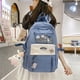 thumbnail image 2 of Mochila escolar para mujer, mochila para niña de secundaria, mochila de dibujos animados para estudiantes de secundaria coreana, de tercer a quinto grado y de sexto grado para escuela primaria, 2 of 6