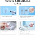 thumbnail image 3 of Ganchos de pared de doble cara, ganchos de pared de doble cara emparejados, ganchos de pared resistentes, ganchos para baño, cocina o hogar Ormromra HMXY015-1, 3 of 3