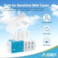 thumbnail image 2 of Toallas faciales desechables AIDEA Clean Facial Toallas de 600 unidades, 2 of 7