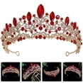 thumbnail image 2 of Wedding Bridal Crown Rhinestone Crown Bride Tiara Wedding Headpiece Party Headdress, 2 of 8