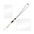 thumbnail image 1 of Cute Retractable Lanyards with 2 Card Holders ID Holders for Women Girls Men, 1 of 9