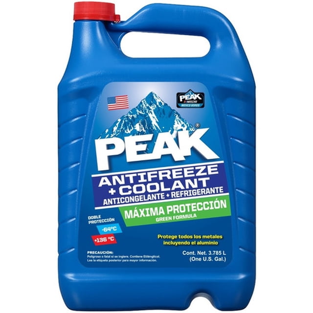 Anticongelante y Refrigerante PEAK Maxima Proteccion Formula verde PEAK 3.78 L