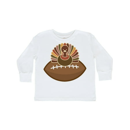 

Inktastic Thanksgiving Football Turkey Gift Toddler Boy Girl Long Sleeve T-Shirt