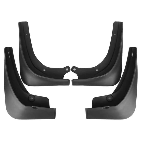 UPOUART 4Pcs Black Flat Mud Flap for Car Wheel Protection from Mud and Debris 11x7.1x1.3in