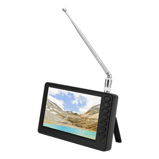 Mini televisión digital, isdb t compatible con tv portátil de 5 pulgadas 1080p radio fm fácil de usar para al aire libre