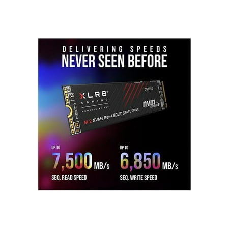 PNY - XLR8 CS3140 4TB M.2 NVMe PCle Gen 4 x4 Internal Solid State Drive