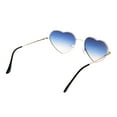 thumbnail image 5 of Rim Love Heart Shape Sunglasses Gradient Lens Summer Outdoor Eyewear Glasses Blue, 5 of 10