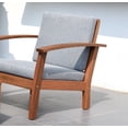 thumbnail image 3 of Amazonia Cahais Wood 4 Pieces Patio Conversation Set with Comfortable Gray Cushions, 3 of 11
