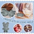 thumbnail image 2 of Silicone Bear Shaped Molds, Non-Stick, Reusable, Easy Demold, for Chocolate,Cake,Ice Cubes, 2 of 6