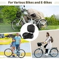 thumbnail image 5 of Bike Seat with Backrest,Extra Wide Bicycle Seat with Back Support,Extra-Large Bicycle Seat with Padded PU Cushion Saddle Fit for Tricycle Mountain E-Bike, Includes Installation Tools, 5 of 8