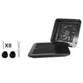 thumbnail image 6 of Zriyin 12V RV Caravan Side Air Trailer Vent Cooling Ventilation Mute Exhaust Fan, Black, 6 of 9