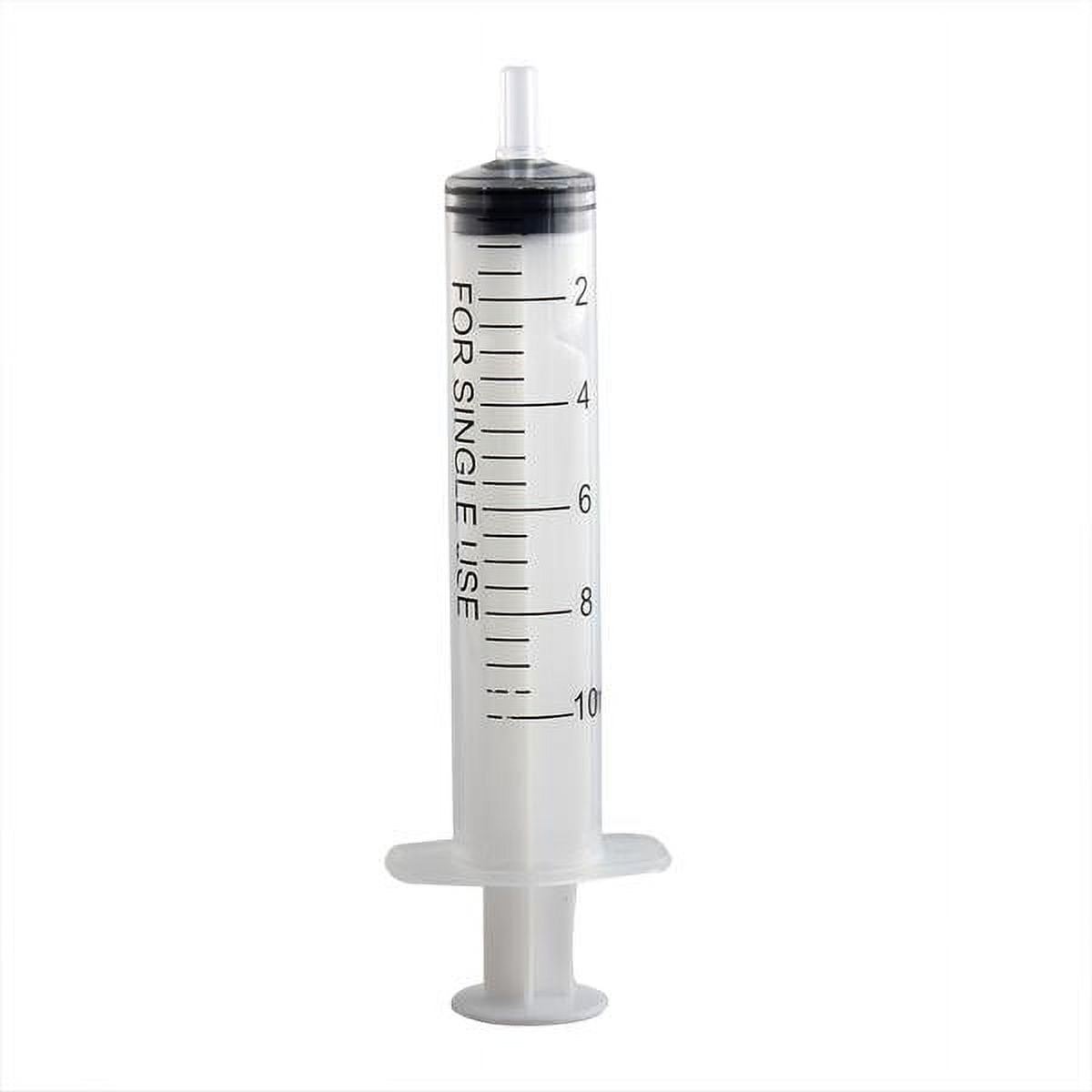 10 Syringe Luer Slip Tip 10mL Liquid Clear Plastic Sterile Medical/Animal Feeder