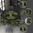 thumbnail image 5 of Yule Life Of Tree Viking Celts Pagan Wicca Waterproof Picnic Patio Party Round Table Cloth Cover Decorations Fabric 60 Inch Circular Tablecloth For 20-47 Inch Home Dining Room Kitchen Decor, 5 of 6