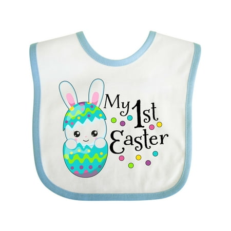 

Inktastic My First Easter- Bunny in an Egg Gift Baby Boy or Baby Girl Bib