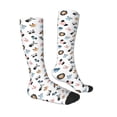thumbnail image 3 of Fotbe Cartoon Animals print Women's Men's Novelty Crew Socks Cotton Socks Knee High Socks for Walking,Running,Nurses,Pregnancy, 3 of 8