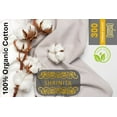 thumbnail image 6 of ABORN 300 Thread Count Organic Cotton Bedsheet 6 PC Alaskan King Sage 15" Deep Pockets, 6 of 7