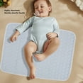 thumbnail image 3 of Protège-matelas, Alèse Absorbante Bleue Réutilisable Douce pour Incontinence, 3 of 8