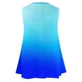 thumbnail image 5 of Aofany Plus Size Tank Tops for Women Flowy V Neck Women Shirts Loose Fit Summer Sleeveless Gradient Tops, 5 of 5