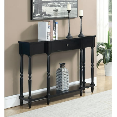 Convenience Concepts Wyoming Black Console Table Convenience Concepts Wyoming Black Console Table