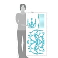 thumbnail image 3 of Large Antique Design Vinyl Chandelier Wall Decal Art, 3 of 4