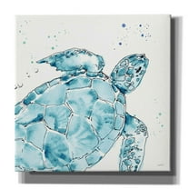 Epic Graffiti 'Deep Sea IX' by Anne Tavoletti, Canvas Wall Art, 37"x37"