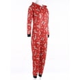 thumbnail image 4 of Morttic Christmas Family Matching Jumpsuits One-Piece Hooded Zipper Romper for Baby Kids Adults Pajamas, 4 of 7