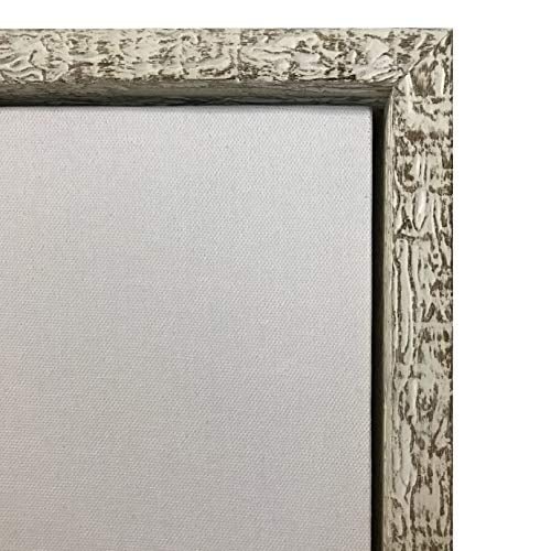 Rustic White Floater Frame for 1.5" deep Canvas, (Multiple Sizes) (8x10")