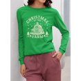 thumbnail image 2 of Farmhouse Christmas Rustic Holiday Women's Long Sleeve, 2 of 4