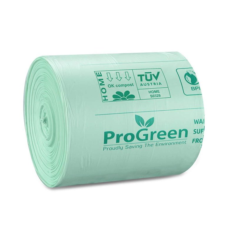 ProGreen 100% Compostable Bags 13 Gallon, Extra Thick 0.87 Mil, 30