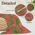 thumbnail image 3 of Tropical Palm Tree Throw Pillow Cover 12 x 20 Inch Decorative Pillow Cover Pink Green Leaves Summer Coastal Lumbar Pillowcase Seasonal Rectangle Cushion Case for Couch Sofa Bed Living Room, 3 of 9