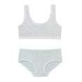 thumbnail image 4 of LYMAYTER Girls Breathable Seamless Sport Bra Panty Set Teen Girls Solid Color Lightweight Underwear Set, 4 of 8