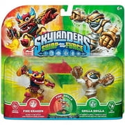Skylanders Swappable Fire Kraken & Grilla Drilla Figure 2-Pack