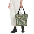thumbnail image 4 of Bingfone Cartoon Dinosaurs (2) Women Shoulder Tote Bags Casual Bag Ladies Shopping Handbag, 4 of 6