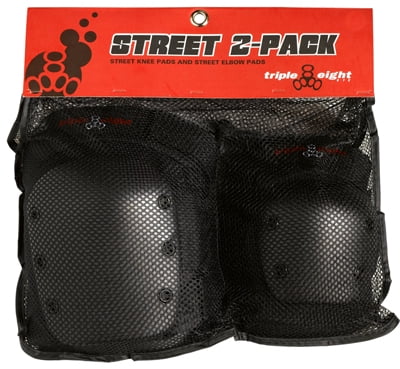 Triple Eight Street 2-Pack Skateboard Pads-Small by Triple Eight