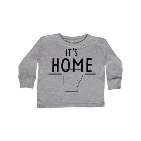 

Inktastic It s Home- State of Arkansas Outline Gift Toddler Boy or Toddler Girl Long Sleeve T-Shirt