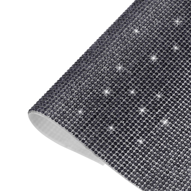 Uxcell Hoja de strass brillante autoadhesiva 9.44 x 7.87 pulgadas Decoración de coche DIY Azul oscuro
