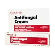 Major Tolnaftate-1 % Antifungal Cream, White, 14.18 g