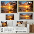 thumbnail image 4 of Designart "Beach Photo Sunset Charm XII" Nautical & Beach Floater Framed Wall Art Print, 4 of 7