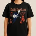 thumbnail image 1 of Buckethead T-Shirt | Bucketheadland Fan Art Tee | Experimental Guitar Legend Band Merch | - Black - S, 1 of 2