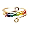 thumbnail image 1 of QHUDLV Anxiety for Women, Adjustable Fidget Anti Anxiety with Beads, Rotatable Fidget Rings Spinner Stress Rings Jewelry for Women Men, 1 of 8