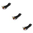 thumbnail image 4 of Cable de Audio Video Seitruly para PS3 PS2 PS1 Negro 1.8 m 3piezas, 4 of 6