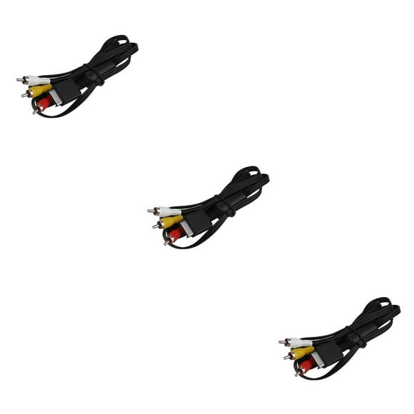 jesticaly Gaming Lines High-Performance Service Games Accessories Component Television Wire Replacement PS3 Cord Console black 1.8m 3Set