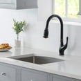 thumbnail image 3 of Kibi 22? Handcrafted Undermount Single Bowl 16 gauge Stainless Steel D Shape Kitchen Sink ? K1-S22-D, 3 of 3