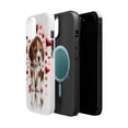 thumbnail image 2 of DistinctInk MagSafe Tough Case for Apple iPhone 15 Plus (6.7" Screen) - Valentine's Day Beagle Puppy - Lightweight Grip, 2 of 6